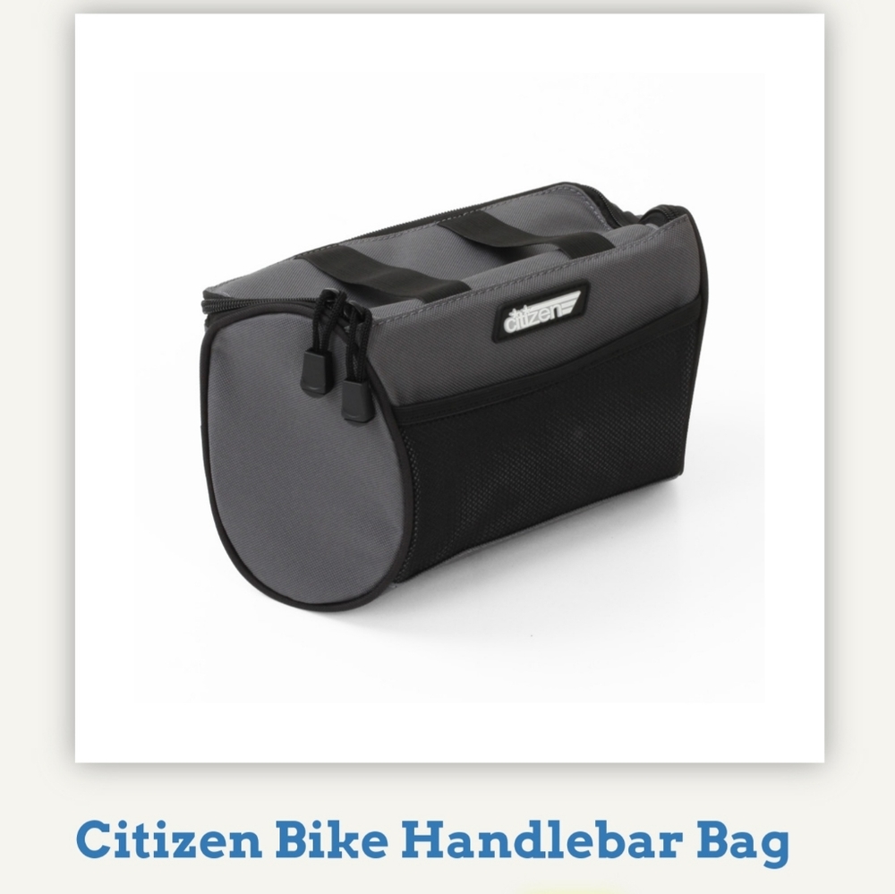 Citizen folding bike comfort saddle, and bike bags